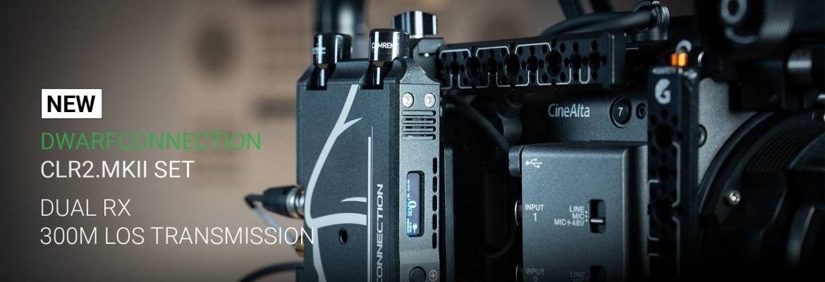 High-quality wireless video connection set met 1 RX en 2x TX